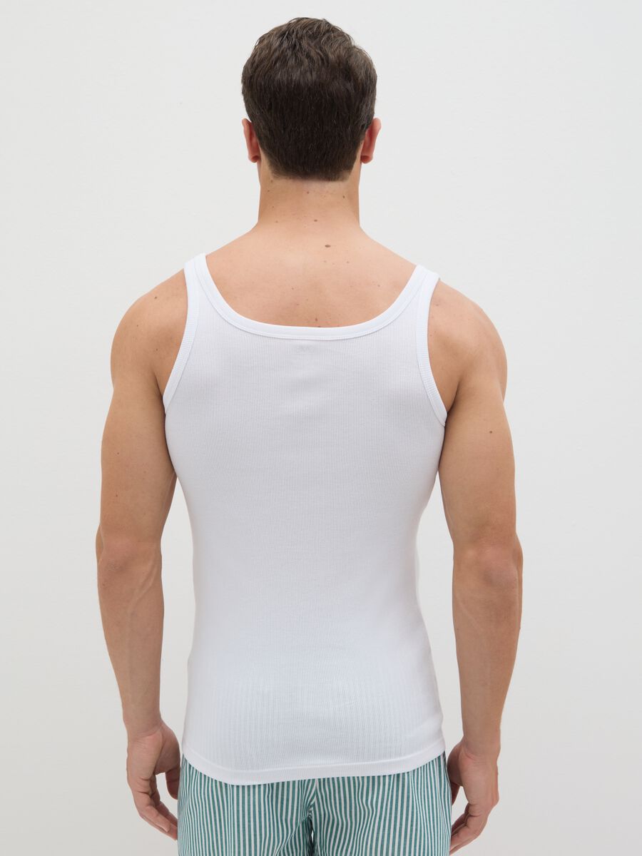 White cotton tank top_3