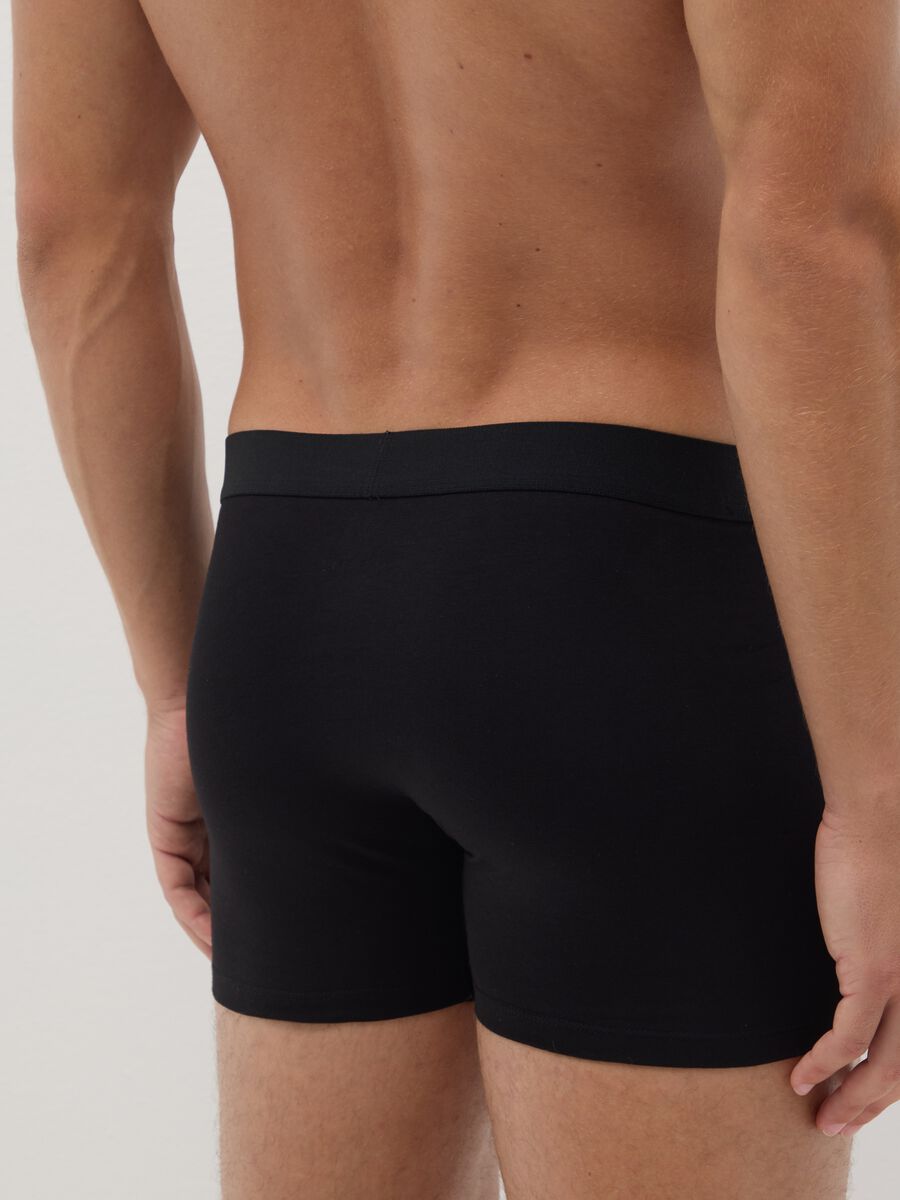 Set of three black stretch cotton regular fit boxers_2