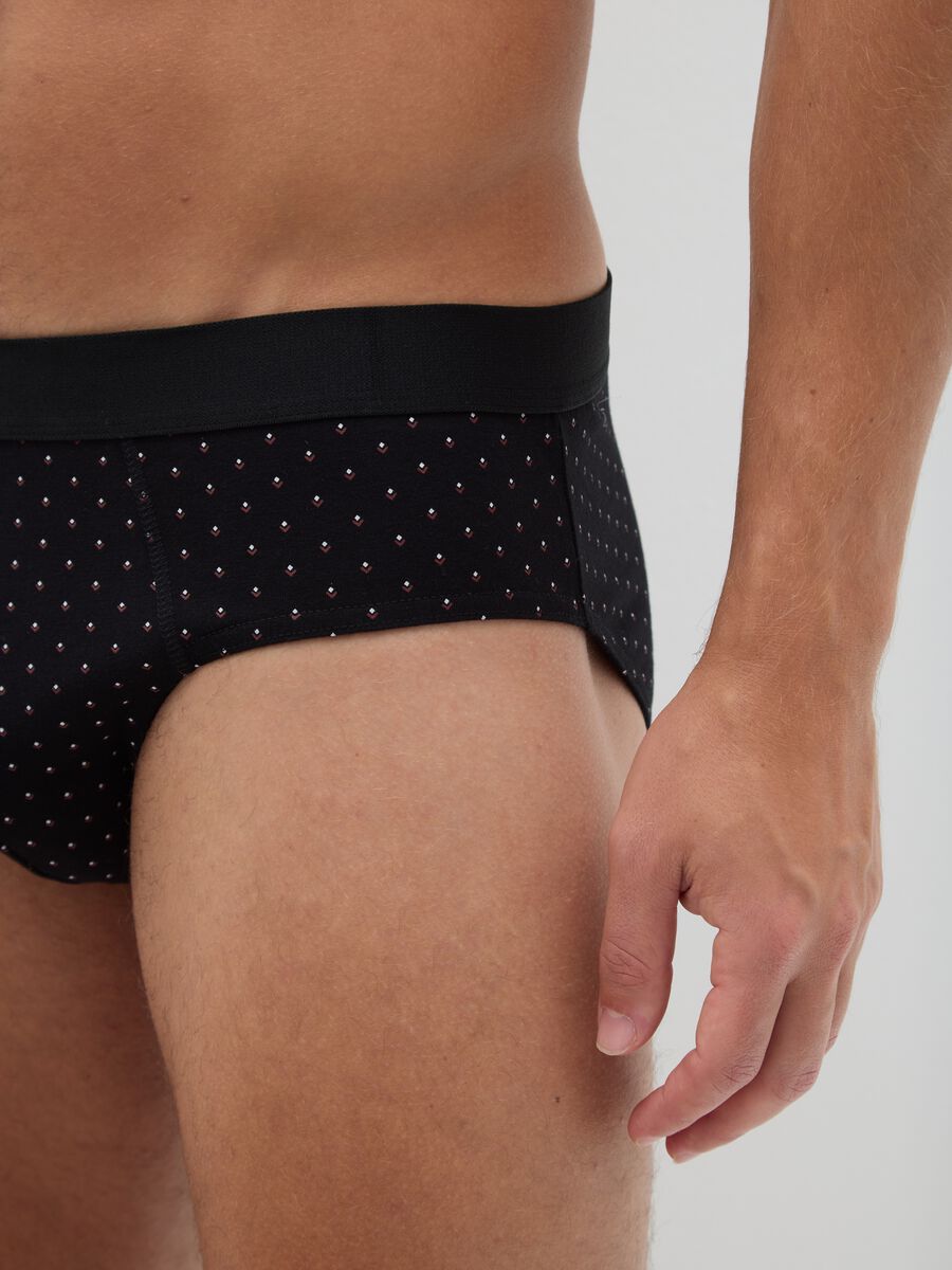 Tripack slip in cotone elasticizzato multicolor regular fit_3