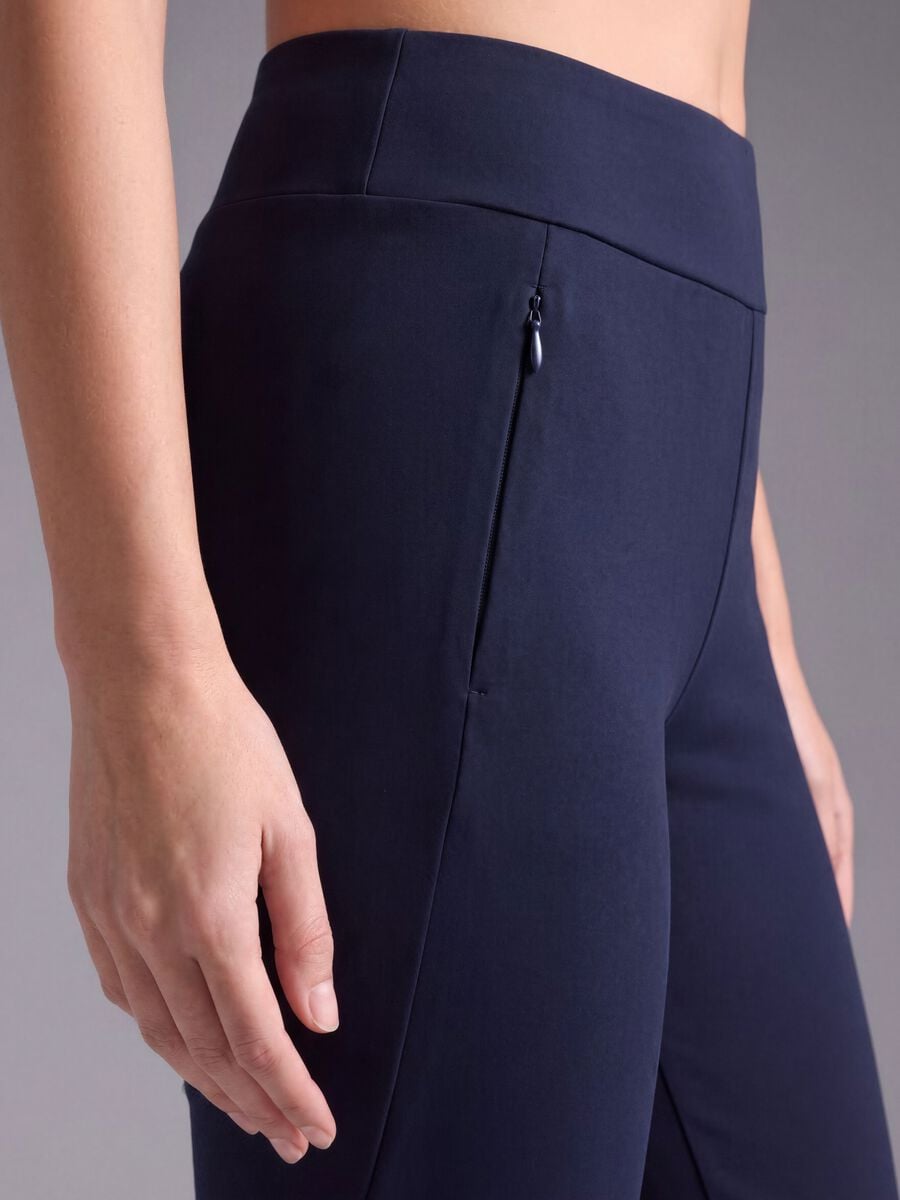 Leggings blu in tessuto elasticizzato ALTAVIA STUDIO_3