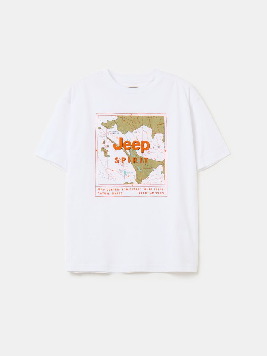 T-shirt in cotone con stampa Jeep_0