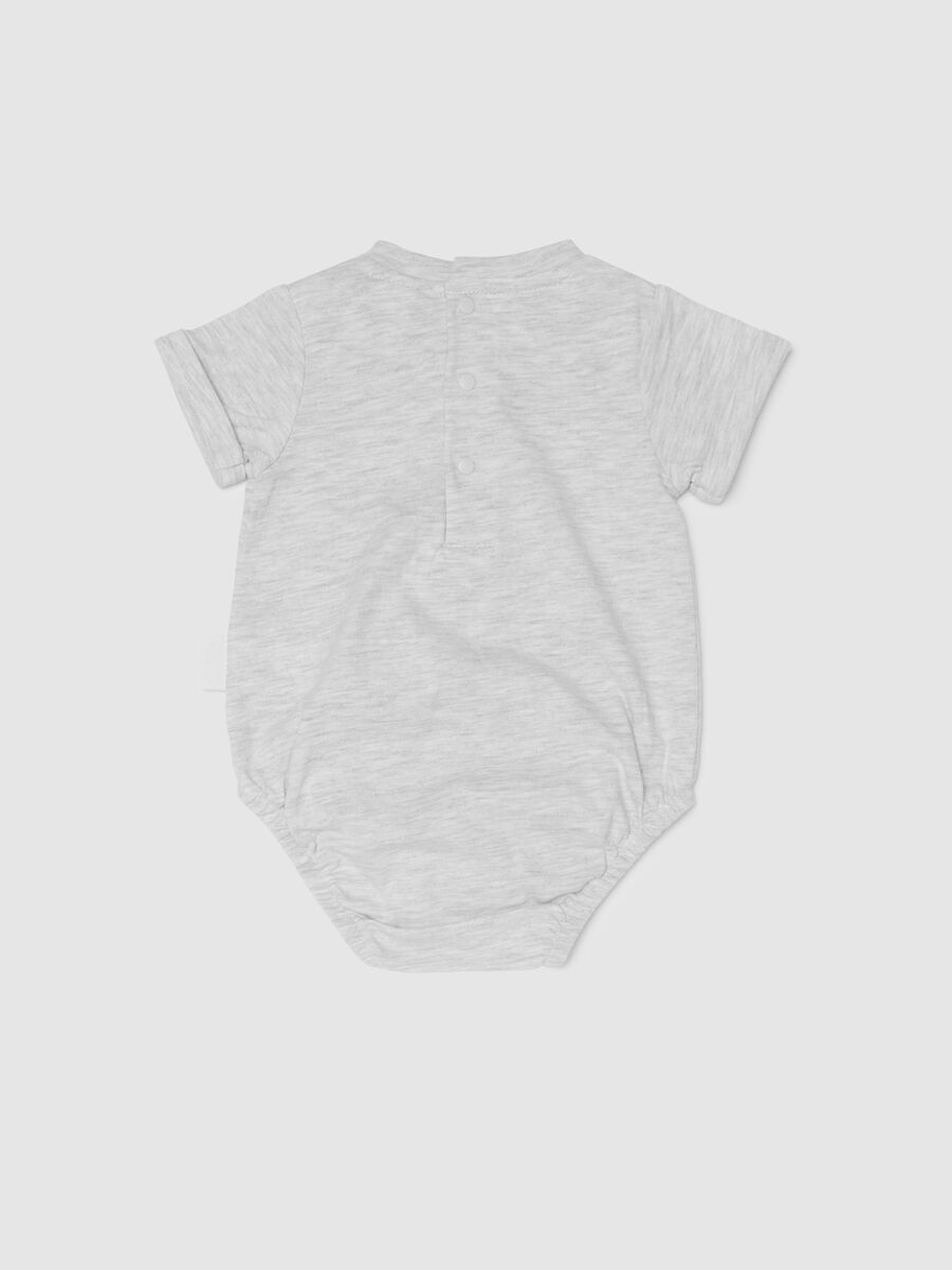 Organic cotton bodysuit with I Love Mum & Dad embroidery_1