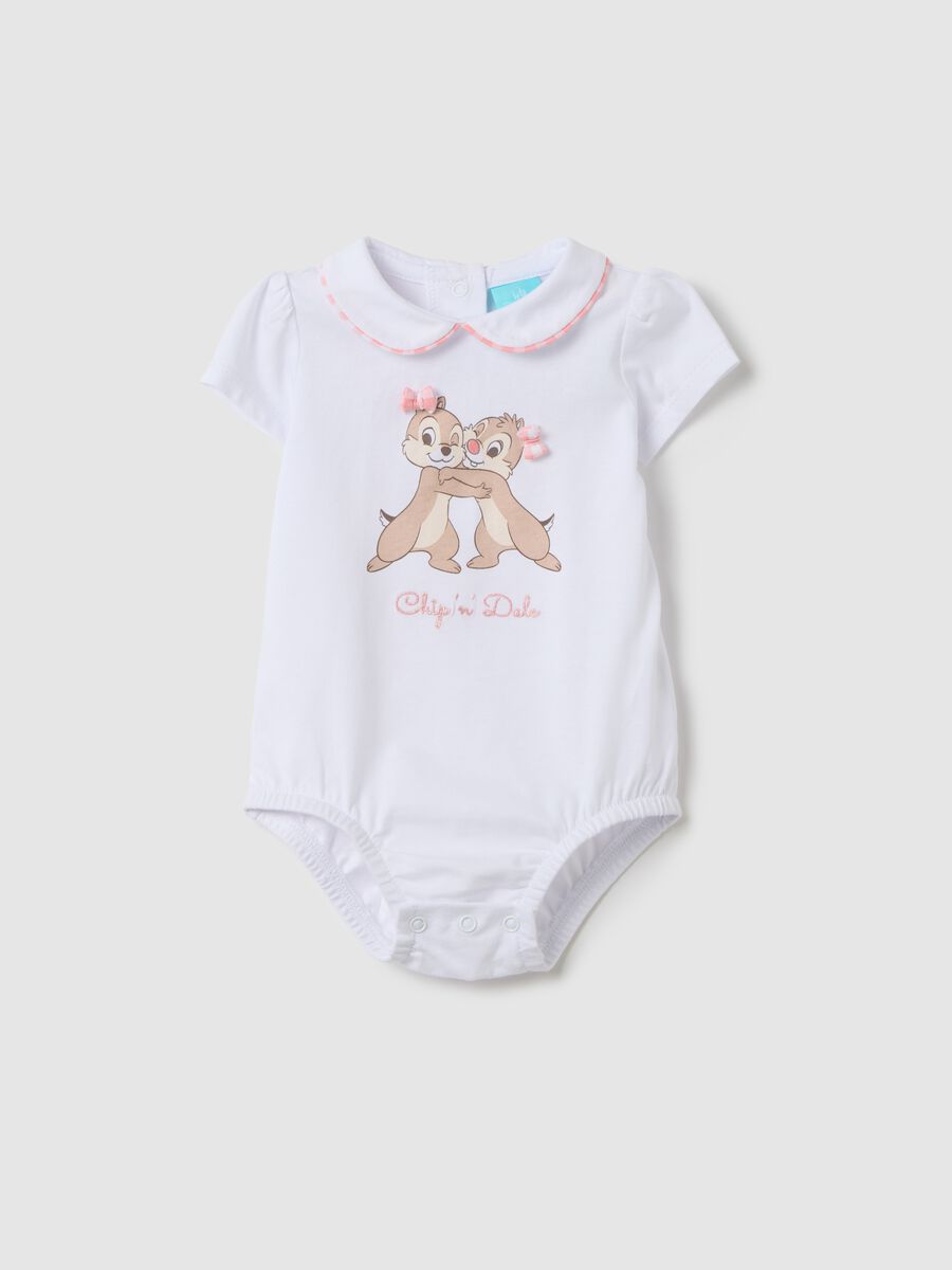 OVS Kids cotton bodysuit with classic collar_0
