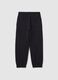 Children's jogger trousers in pure cotton black regular fit_1