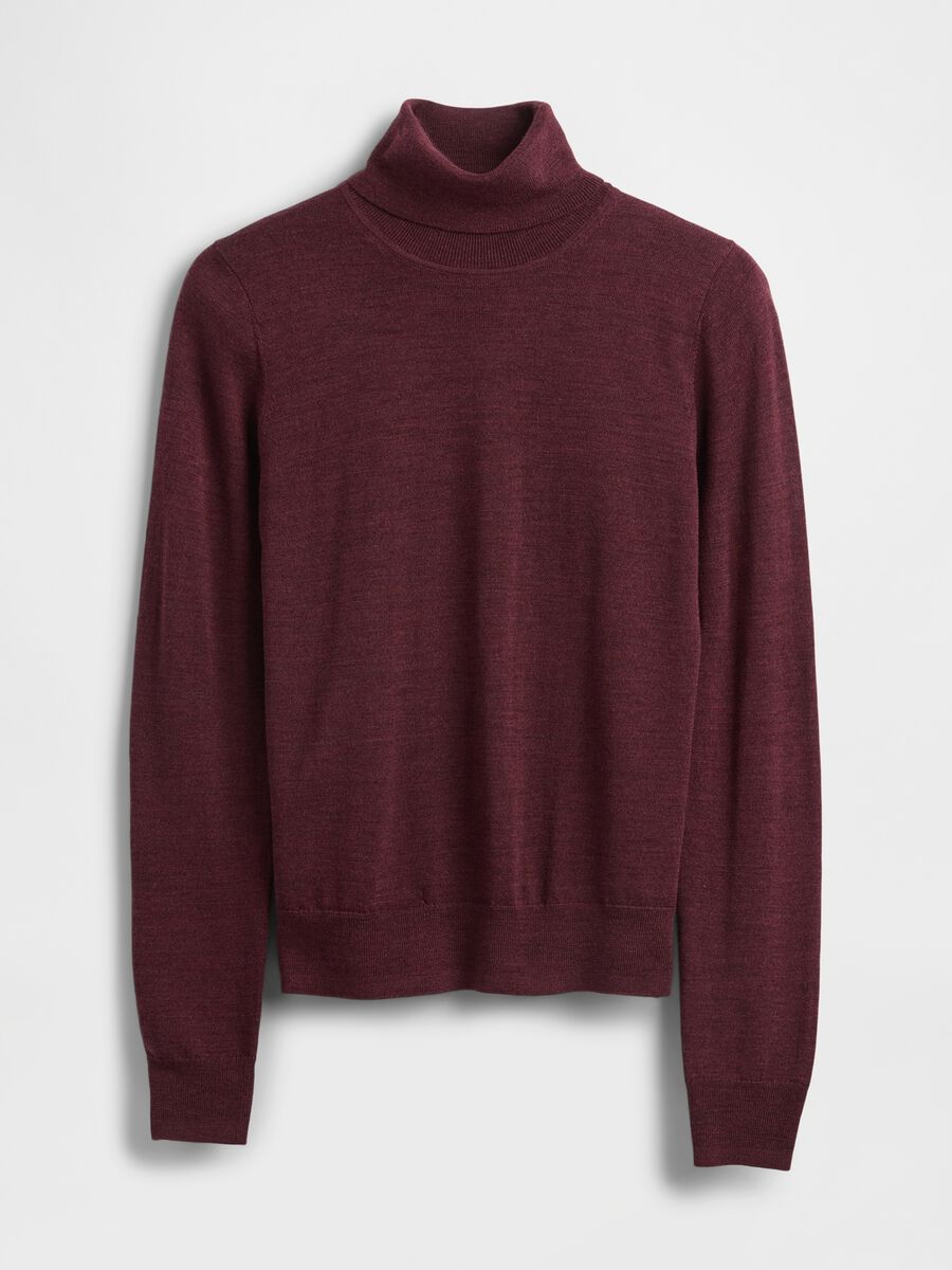 Red wool turtleneck jumper_4