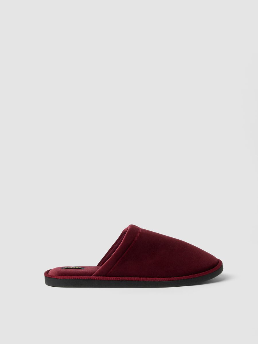 Pantofole rosse da casa con interno foderato_0