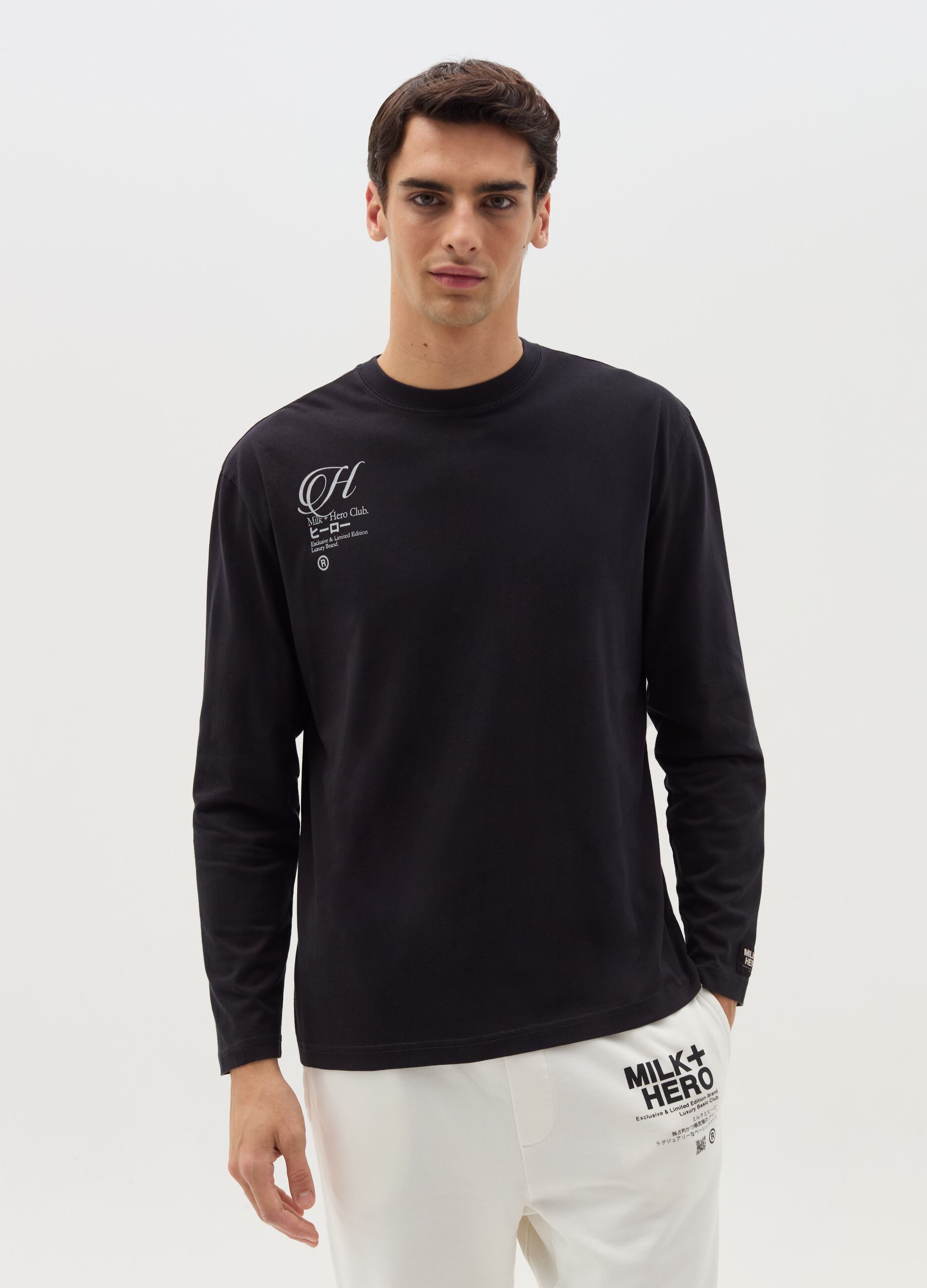 Long-sleeved T-shirt with print