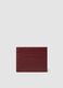 Red genuine leather card holder_0