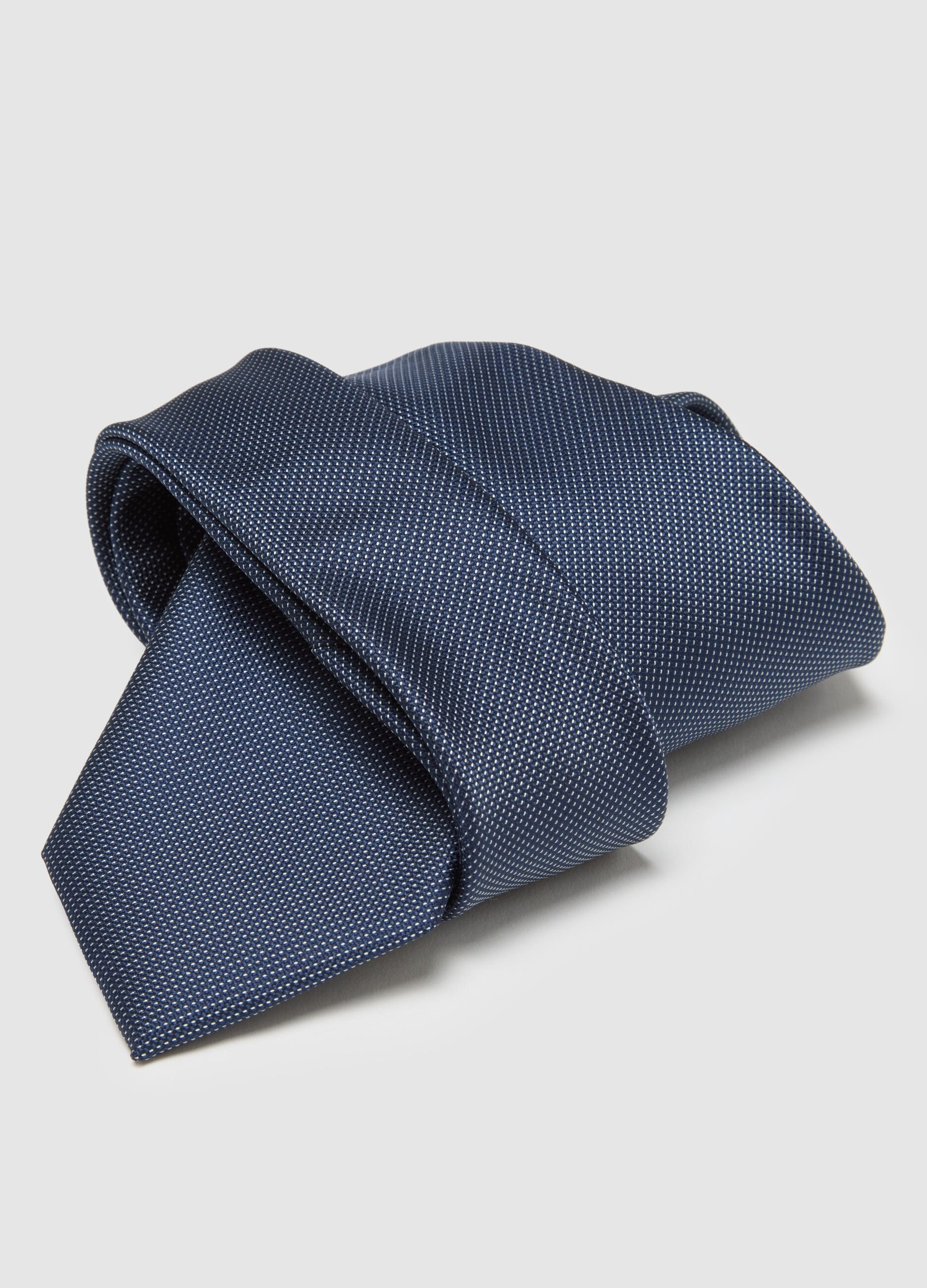 Blue Tie in Fabric Blend