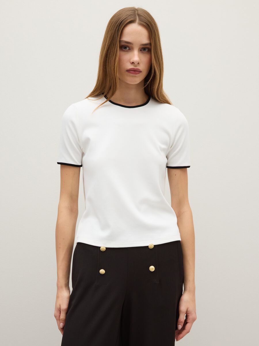 T-shirt bianca regular fit_1
