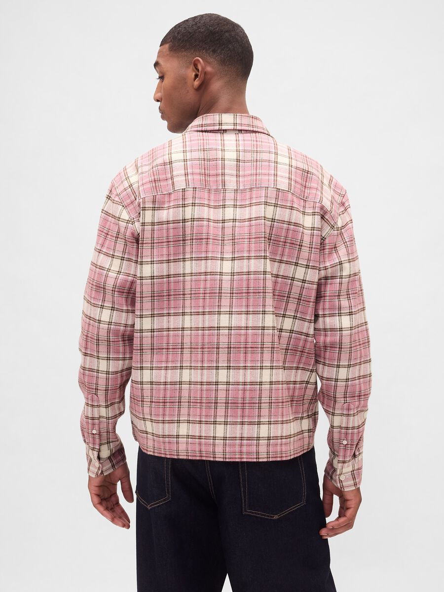 Camicia rosa a maniche lunghe in cotone_1