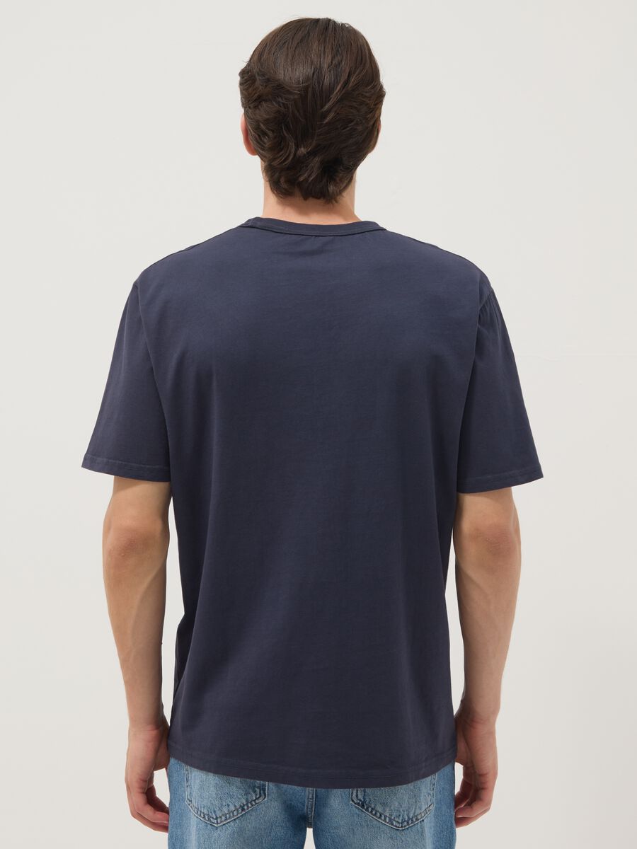 Navy pure cotton relaxed-fit T-shirt_3