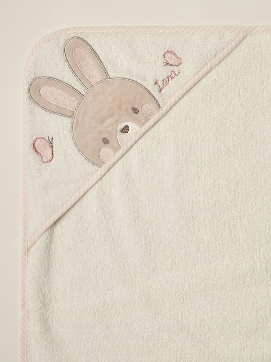 IANA newborn girl towel with corner_2