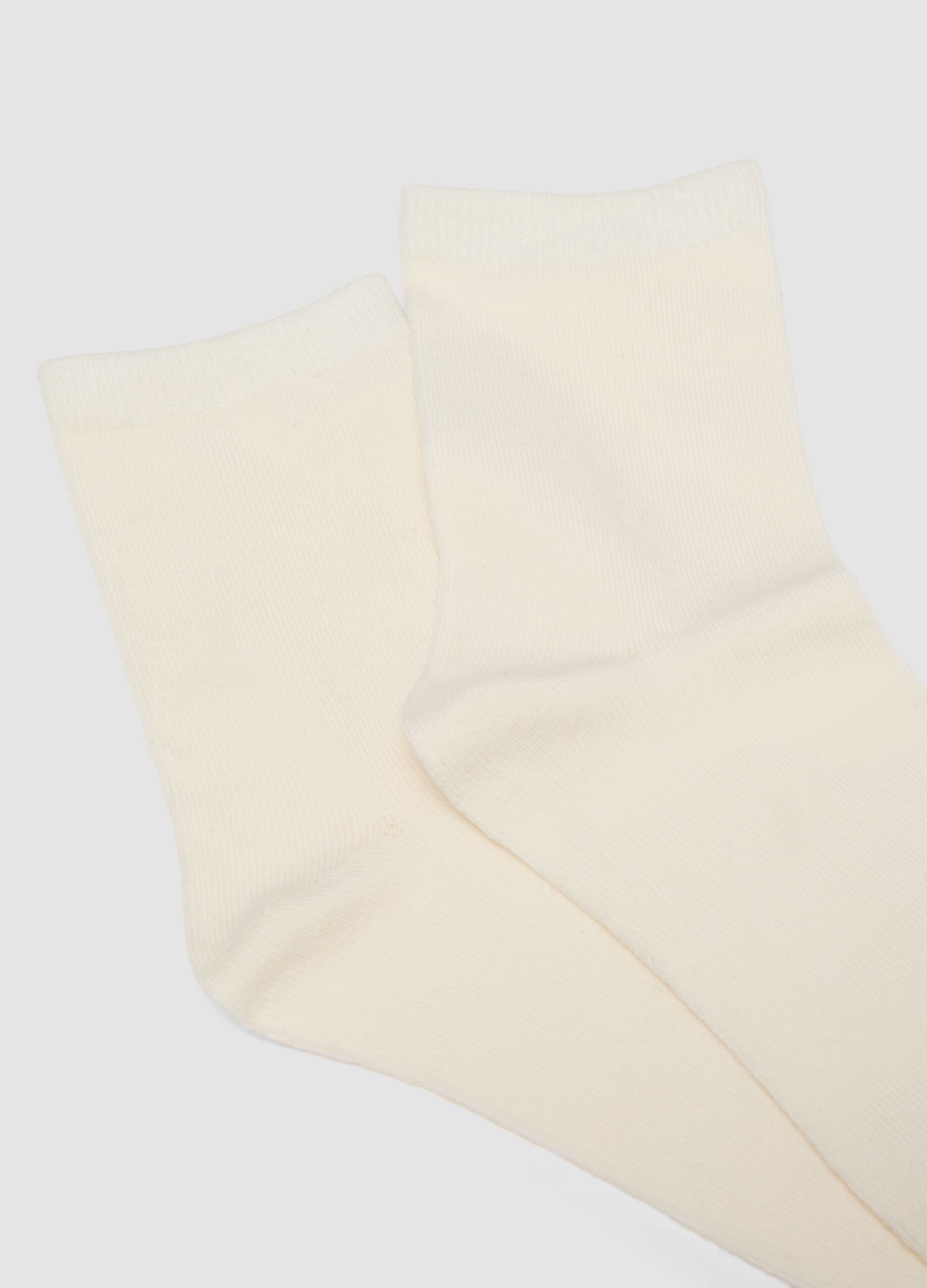 2-pack of multicolour socks in stretch organic cotton
