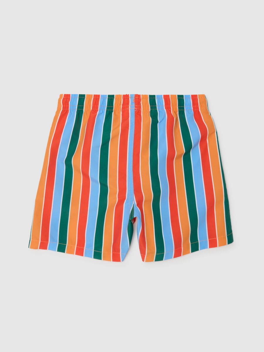 Kids' Multicolour Regular Fit Swimwear_1