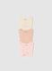 Multicolour short sleeve baby bodysuit tripack in pure cotton_3