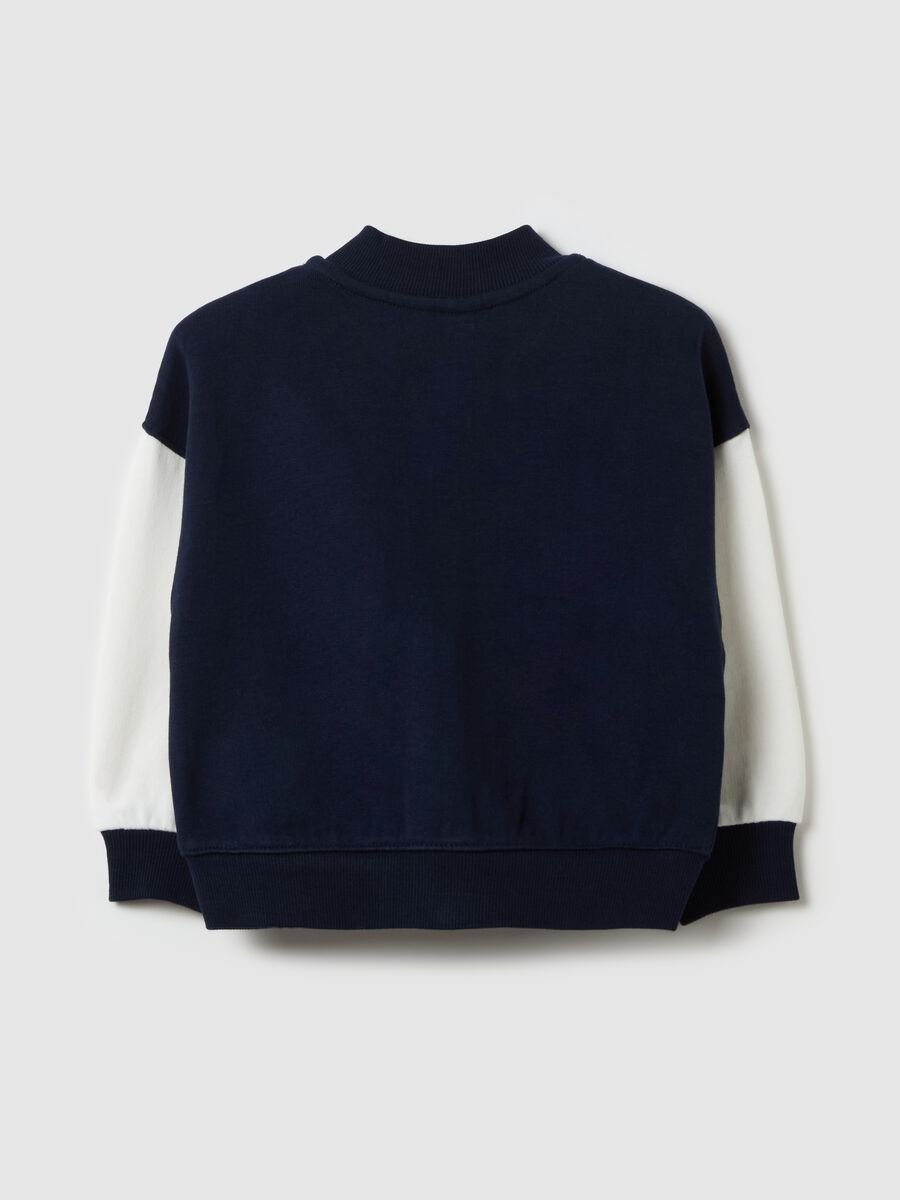 Varsity sweatshirt with bouclé patch_1