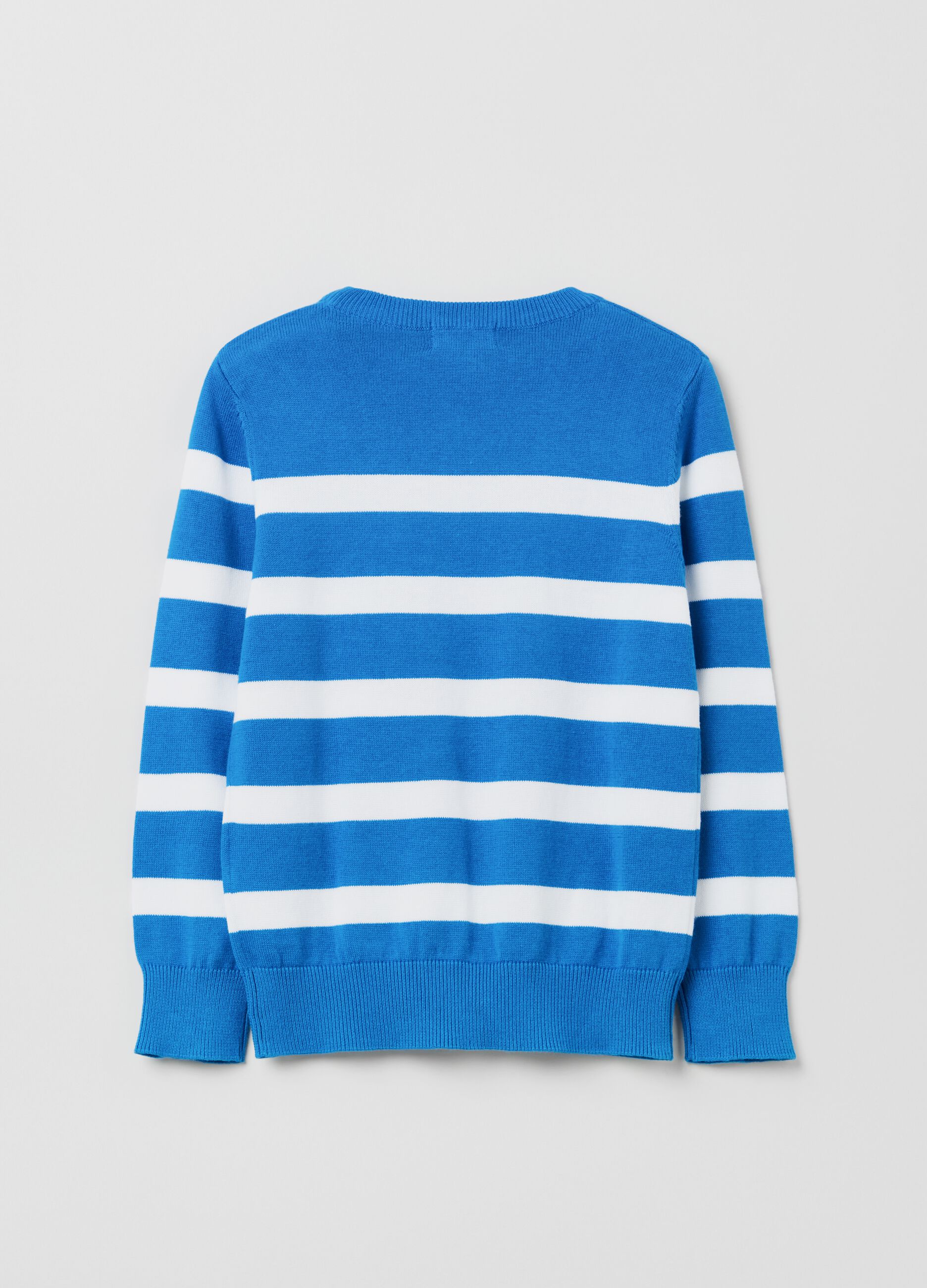 Pullover in cotone a righe_1