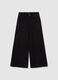 Girls' Black Flare Trousers in Pure Cotton_3