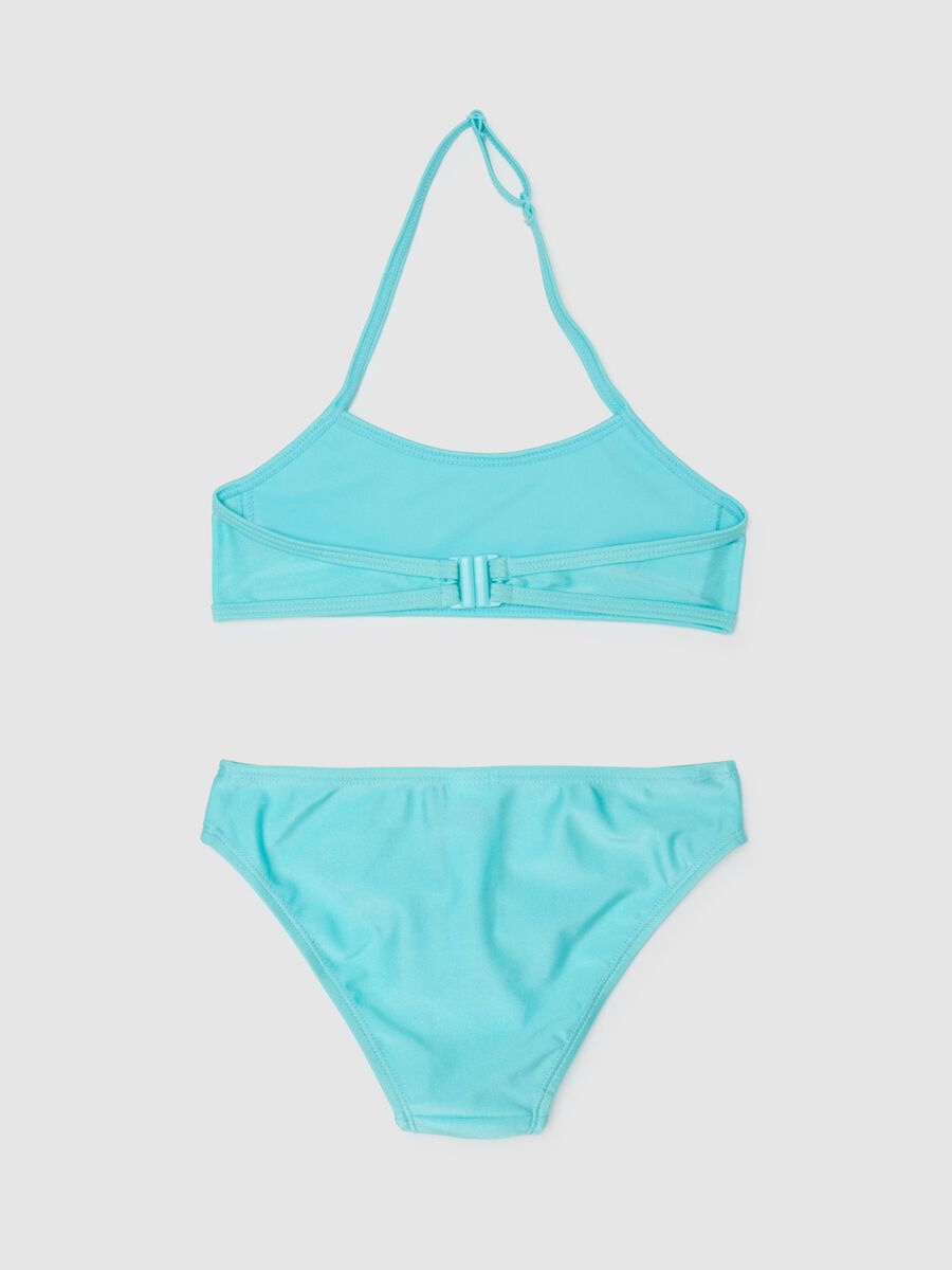 Girls' Stretch Blend Blue Swimsuit_1