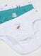 Set of 5 boys' briefs in multicoloured pure cotton_2