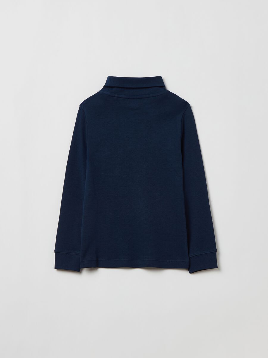 T-shirt maniche lunghe a collo alto_1