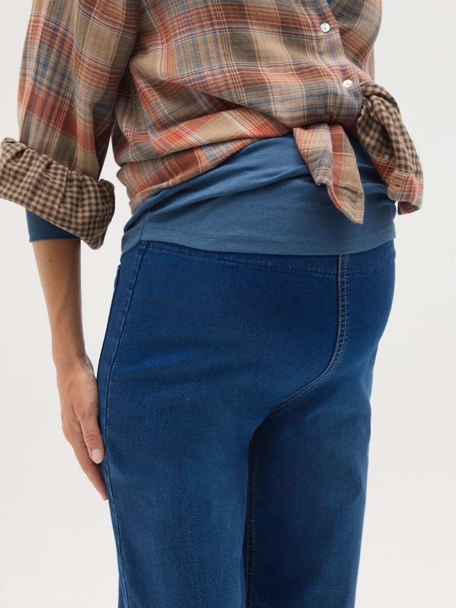 Blue Stretch Maternity Jeans_2