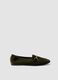 Green loafers with gold-tone bit_0