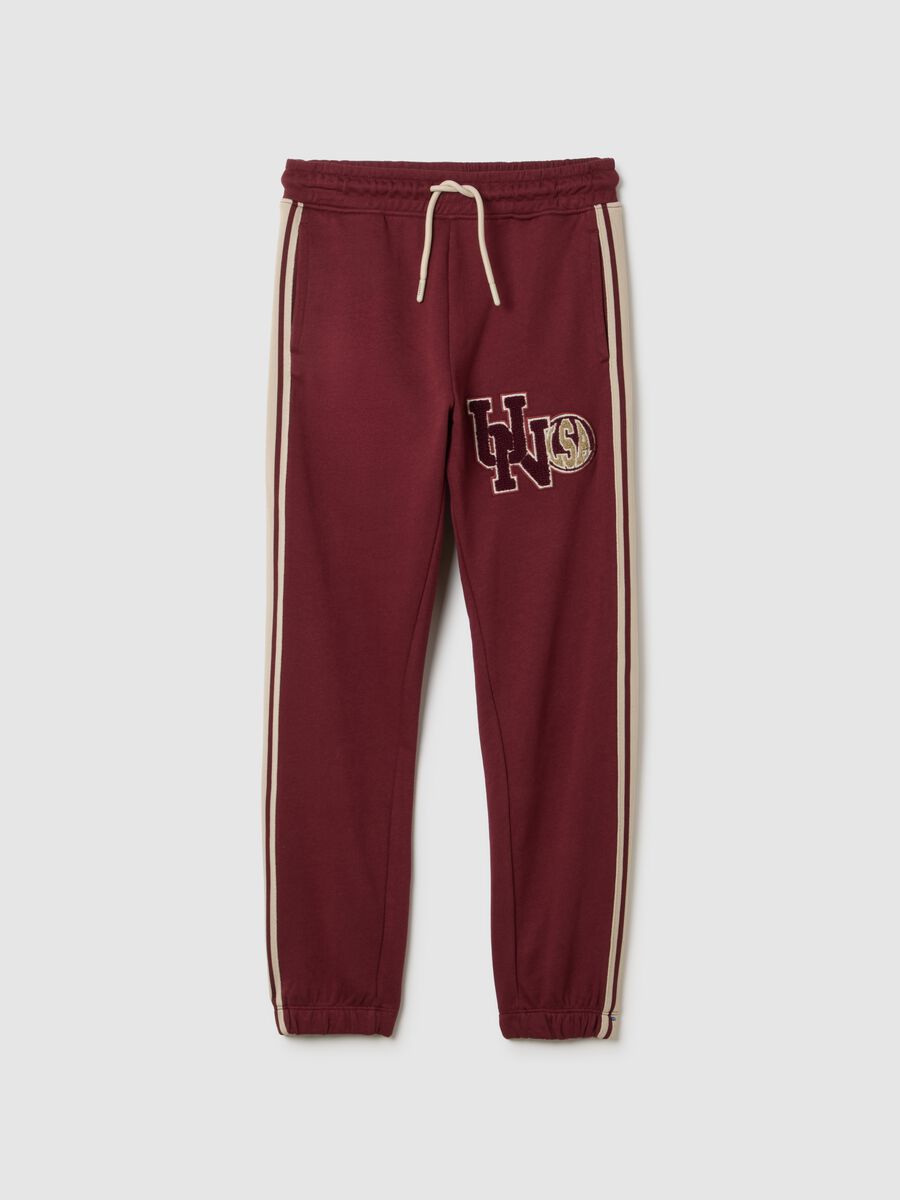 Boys' pure cotton multicolour regular fit trousers_0
