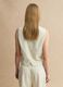 Gilet in misto viscosa e lino beige slim fit_3