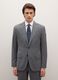 Grey business blazer in stretch fabric_1