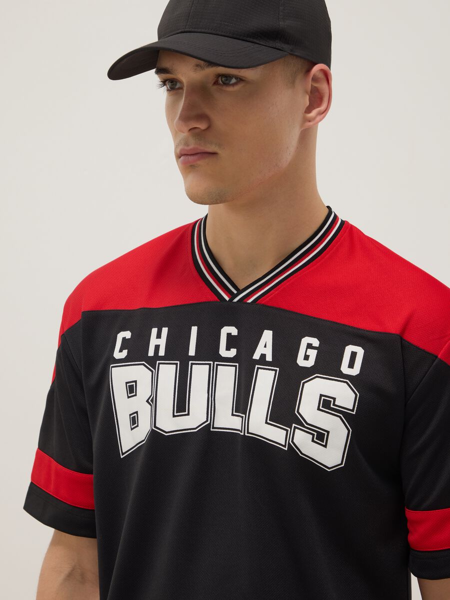 Multicolour pure cotton regular fit Chicago Bulls T-shirt_3