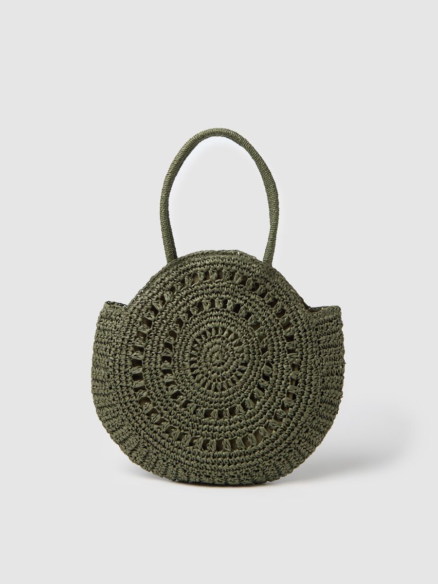 Green Textile Paper Beach Bag_0