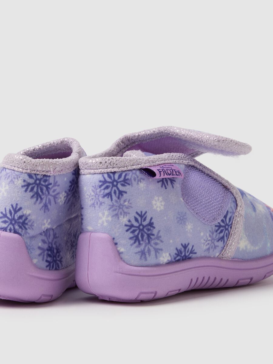 Scarpe da neonata viola con chiusura a strappo_1
