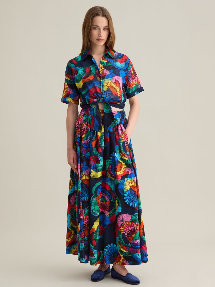 Women's multicolour pure cotton regular fit shirt_1