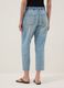 Light blue pure cotton denim carrot-fit jeans_2