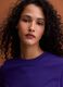 Purple crew-neck Supima cotton T-shirt, regular fit_2