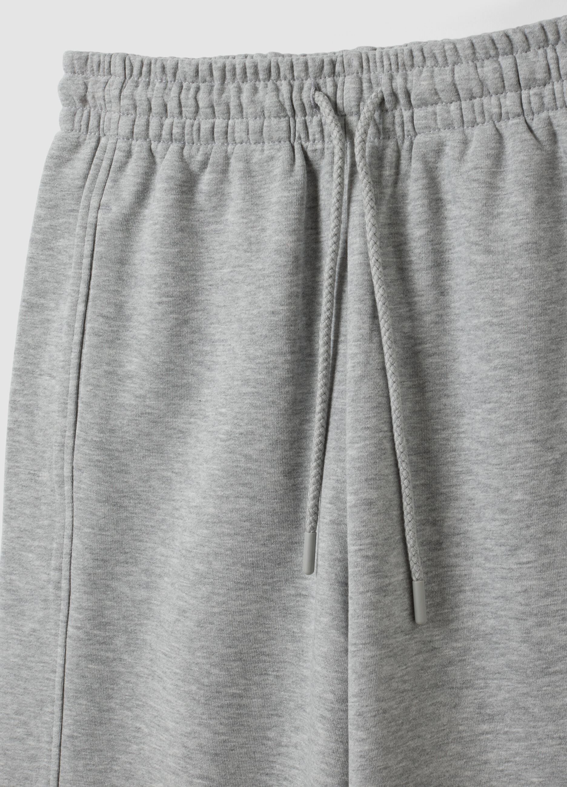 Jogger grigi in misto cotone barrel fit