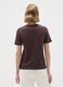 Brown pure cotton T-shirt regular fit_3