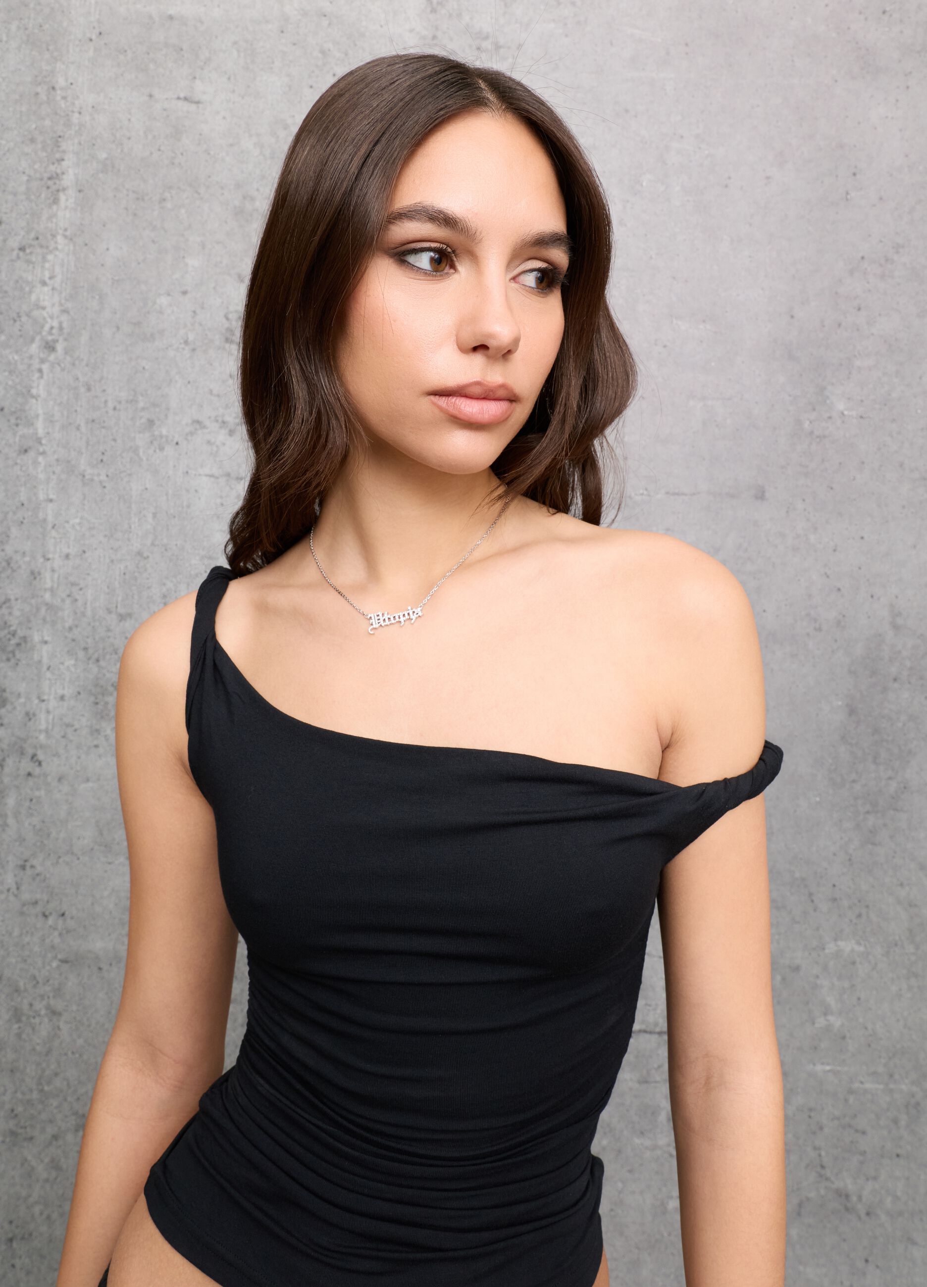Black Asymmetric Tank Top