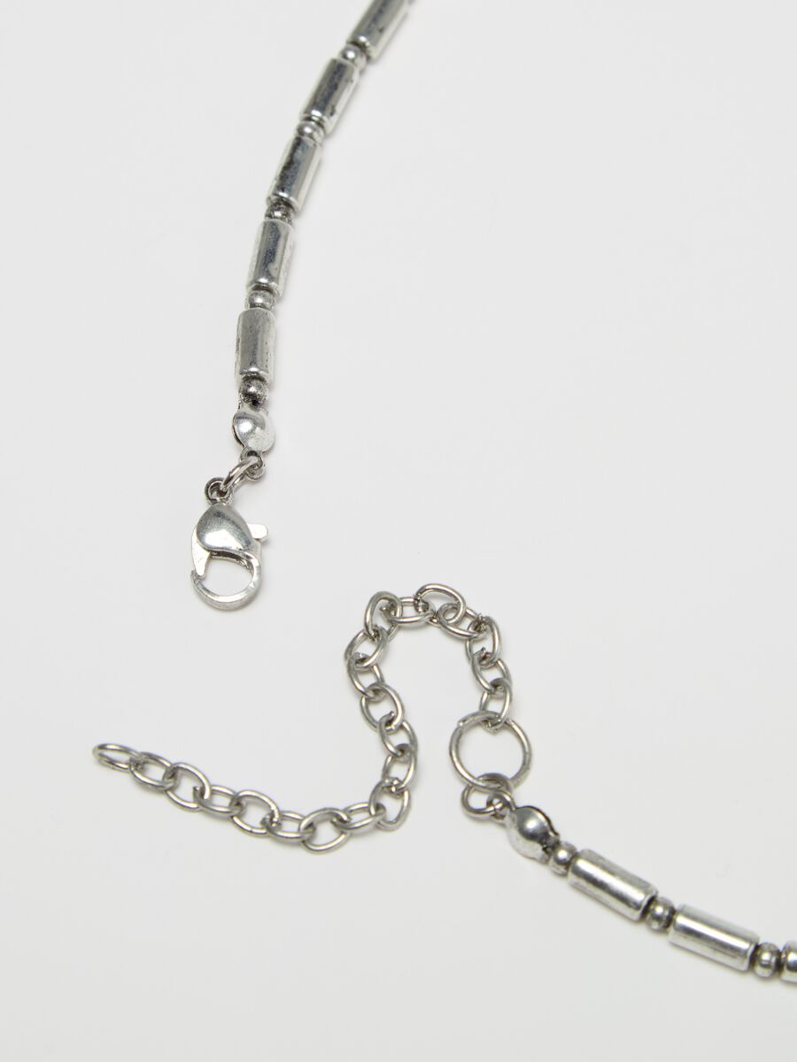 Double-strand necklace with coins_2