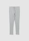 Grey Cotton Blend Pyjama Trousers_4