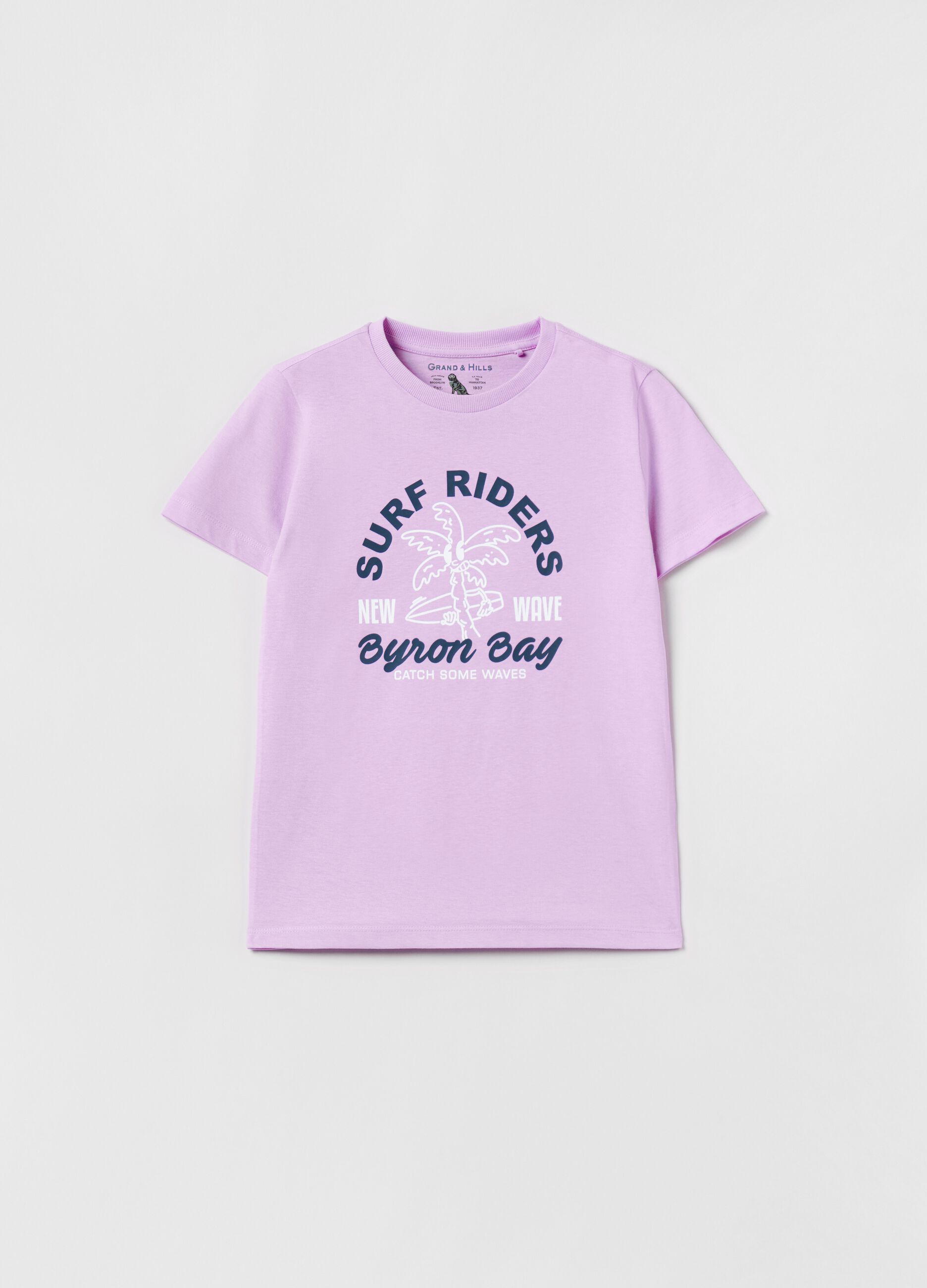 T-shirt con stampa surf Grand&Hills_0