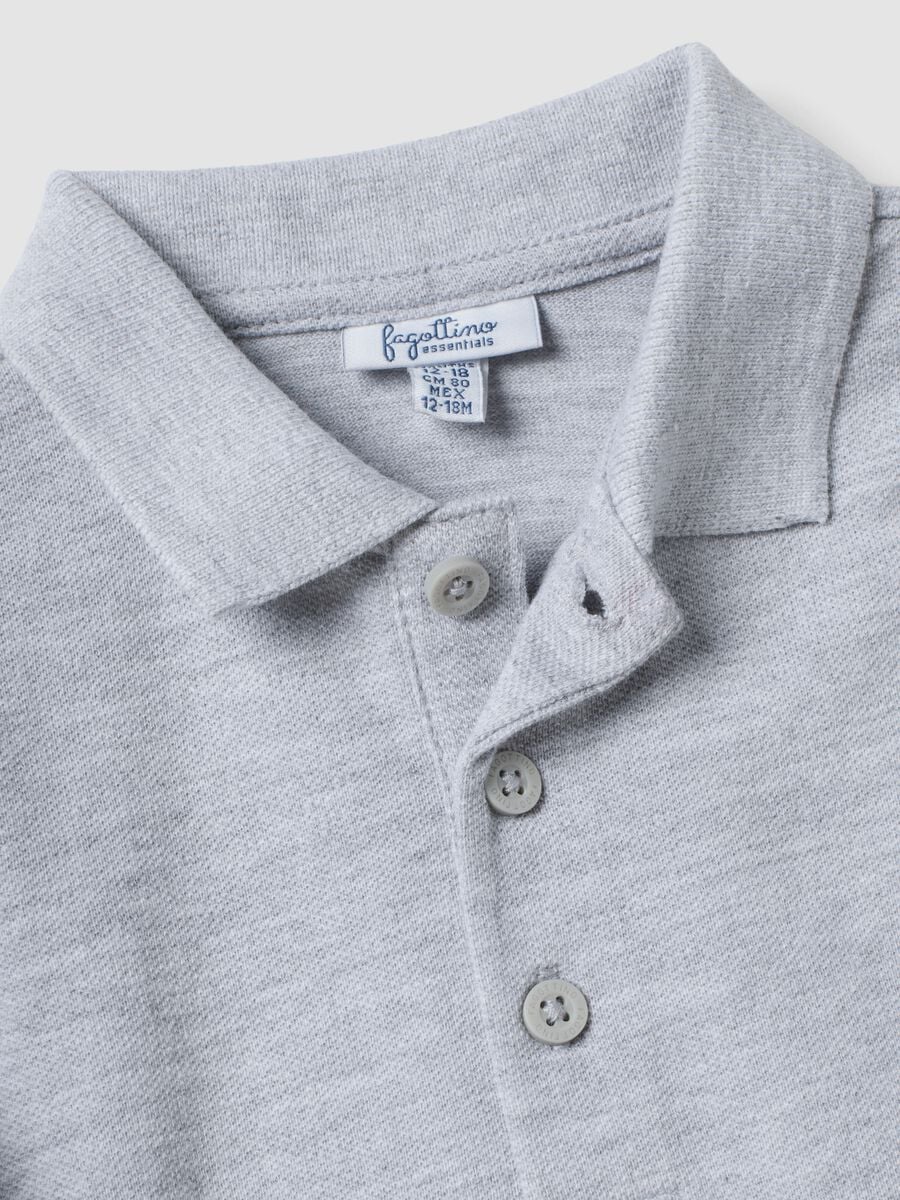 Grey organic cotton long-sleeve polo shirt_2