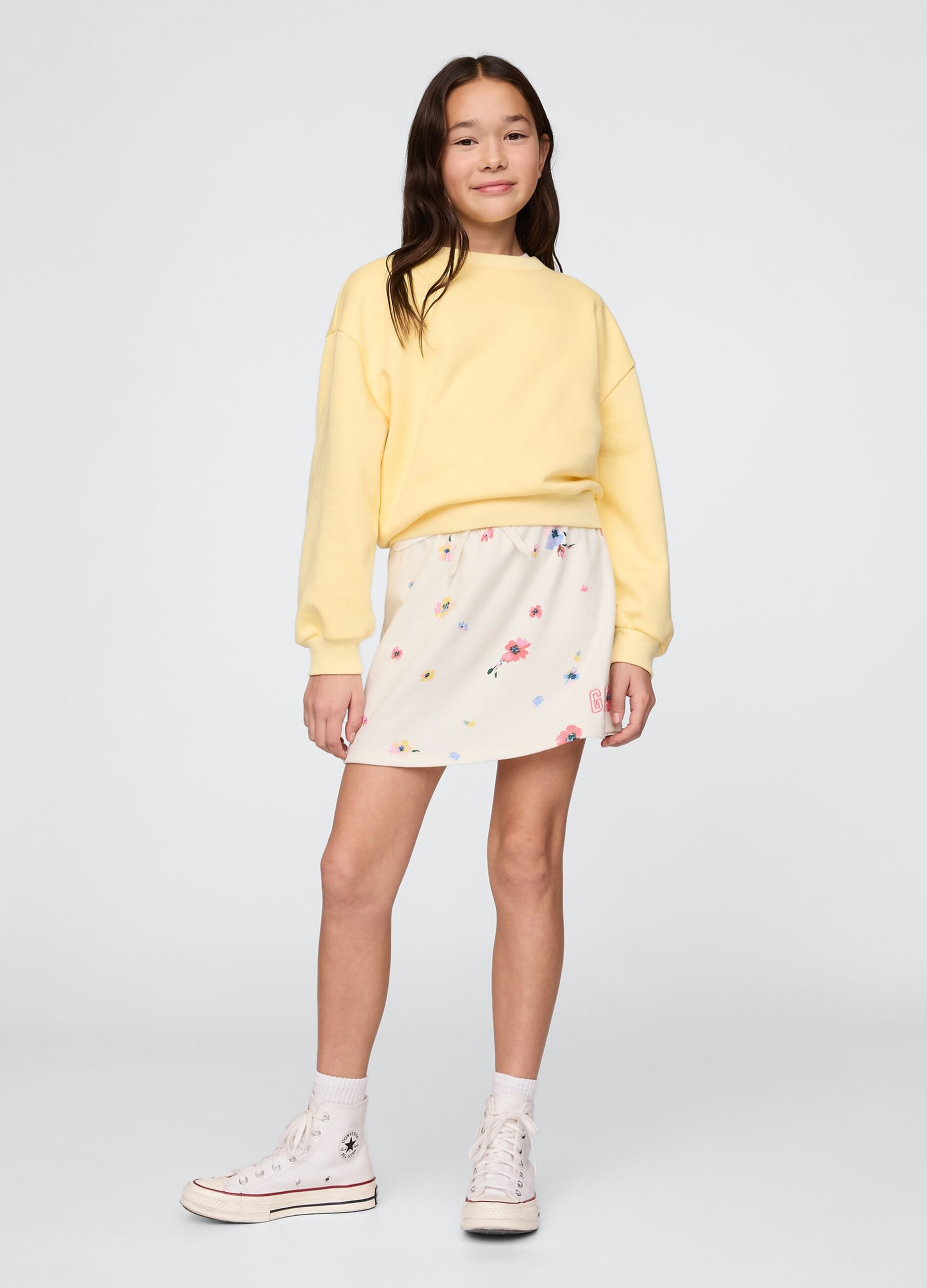 Floral Print Short Skirt GAP Kids