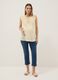 Yellow maternity blouse in pure cotton_0