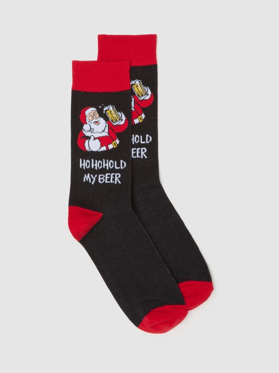 Multicoloured cotton-blend Christmas socks_0