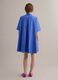 Blue pure cotton shirt dress_2