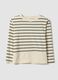 Multicolour striped stretch cotton blend jumper, regular fit_4