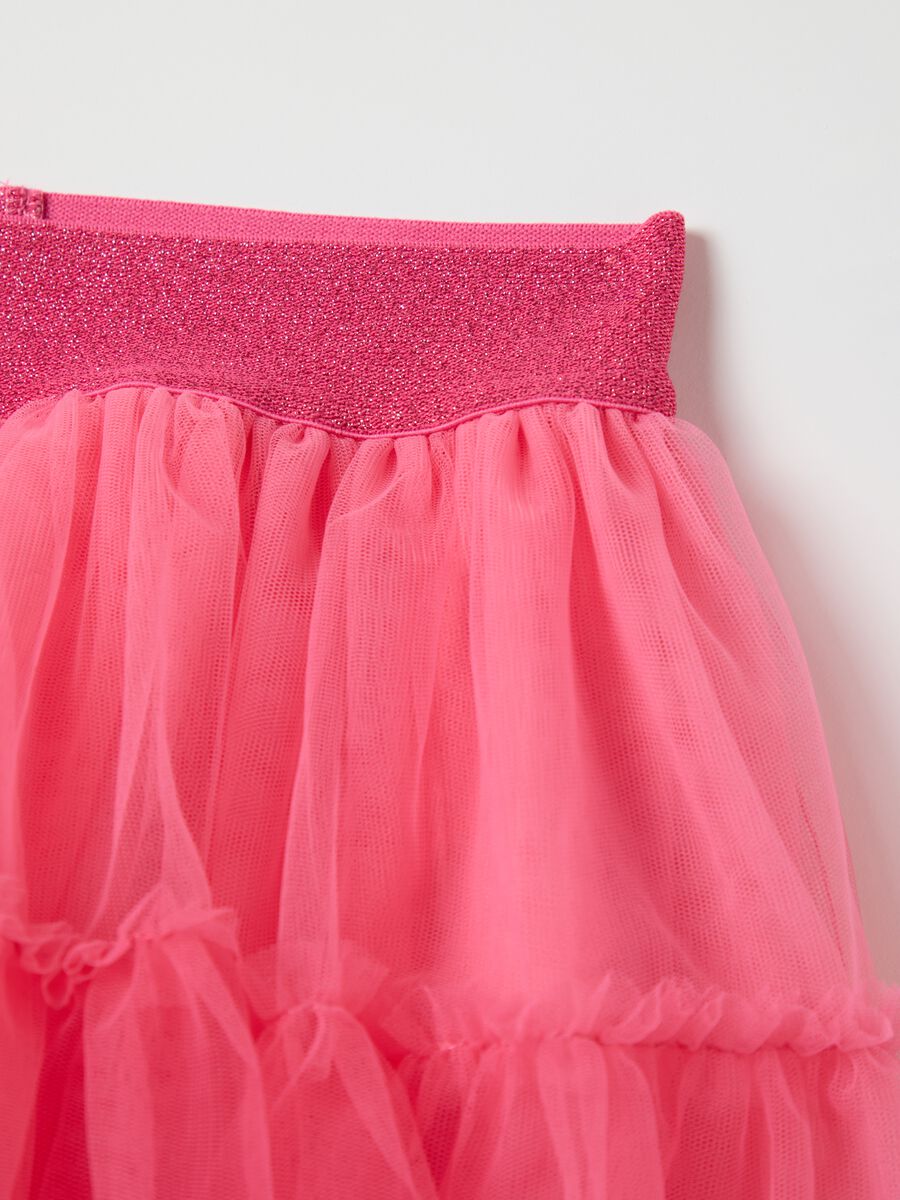 Pink skirt in tulle_2